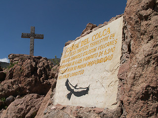 Image showing Colca Canyon Sign