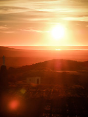Image showing Coastal Sunset Over Shack