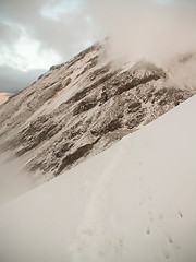 Image showing Cloudy Mount Chachani