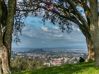 Image showing Auckland City View Framed