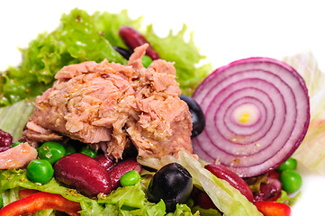 Image showing Tuna and vegetable salad