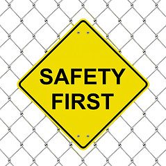 Image showing safety first