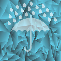 Image showing umbrella silhouette