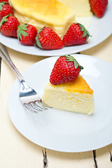 Image showing heart cheesecake