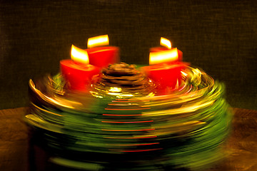 Image showing Advent wreath with speed