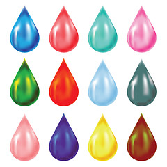 Image showing set of drops