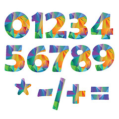 Image showing Numbers set 