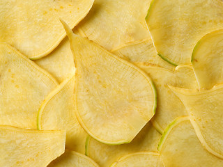 Image showing sliced rutabaga background