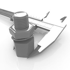 Image showing Trammel vernier measures the detail 