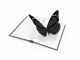 Image showing butterfly on a book