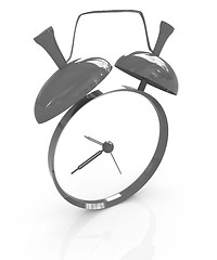 Image showing Alarm clock. 3D icon 