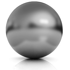 Image showing Gold Ball 3d render