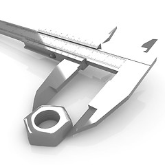 Image showing Trammel vernier measures the detail 