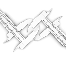 Image showing Calipers on a white background