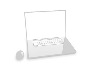 Image showing Pink laptop