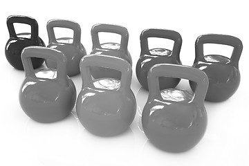 Image showing Colorful weights 