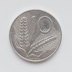 Image showing Italian lira coin