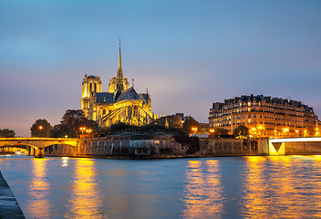 Image showing Notre Dame de Paris cathedral