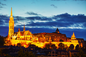 Image showing Old Budapest with Matthias church