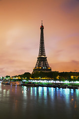 Image showing Paris cityscape with Eiffel tower