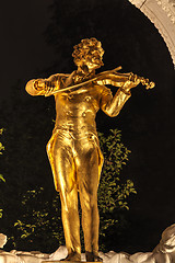 Image showing Johann Strauss statue at Stadtpark in Vienna