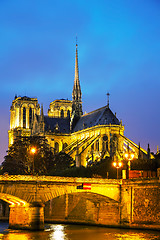 Image showing Notre Dame de Paris cathedral