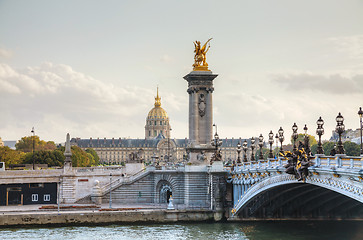 Image showing Alexander III bridge in Paris