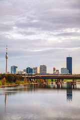 Image showing Vienna financial district cityscape