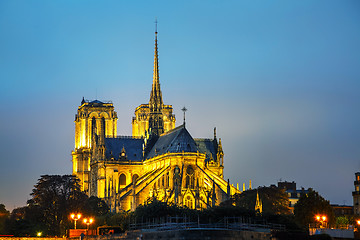 Image showing Notre Dame de Paris cathedral