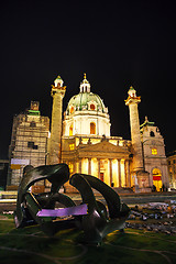 Image showing St. Charles's Church (Karlskirche) in Vienna, Austria