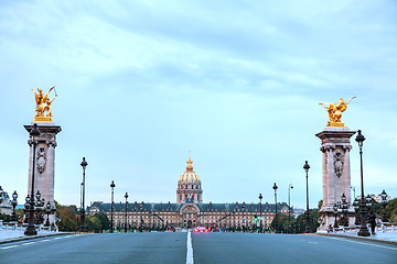 Image showing Les Invalides building in Paris