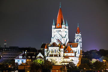 Image showing St. Francis of Assisi Church in Vienna, Austria