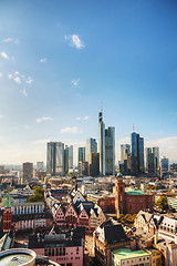 Image showing Frankfurt am Maine cityscape on a sunny day