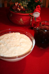 Image showing Rice a la Malta - Swedish dessert for Christmas