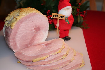 Image showing Christmas ham