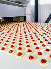 Image showing Production of biscuits