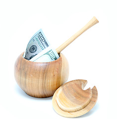 Image showing honey and money