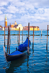 Image showing Gondola on the Grand Canal in Venice