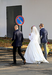 Image showing the bride and groom