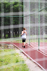 Image showing running girl