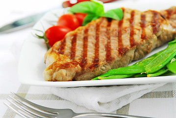 Image showing Grilled steak