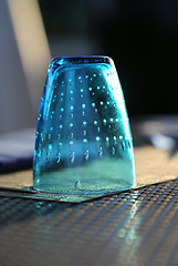Image showing blue glass