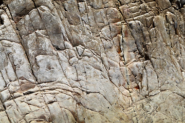 Image showing The texture of the large stone