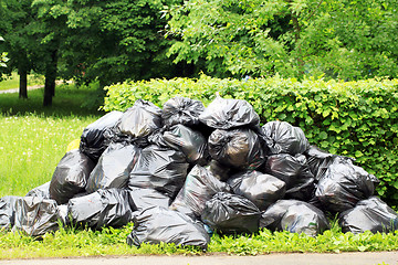 Image showing trash bags