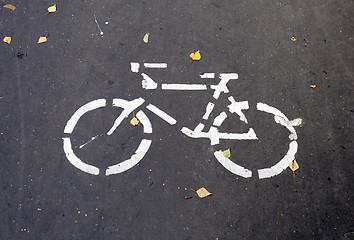 Image showing Bike on the pavement