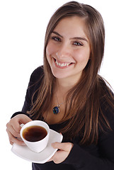 Image showing Girl with Tea