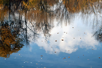 Image showing reflections in the water