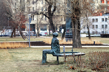 Image showing Statue of working