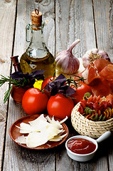 Image showing Pasta and Ingredients