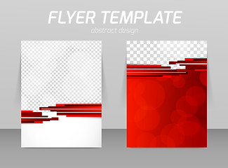 Image showing Abstract flyer template design